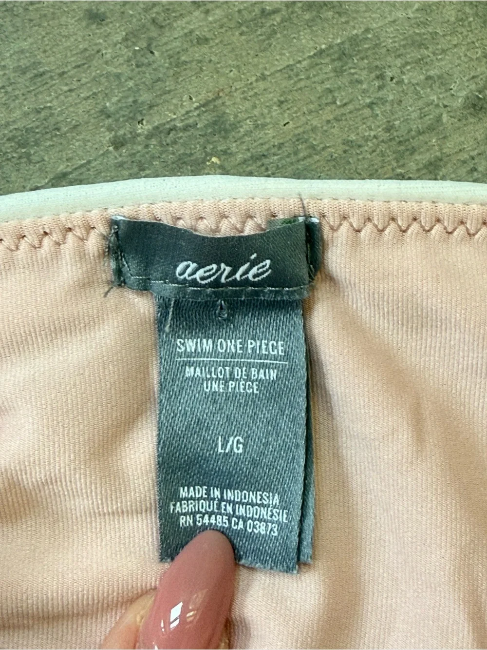 Aerie Tie-Dye One-Piece Swimsuit with Knot Front - Picture 3 of 3